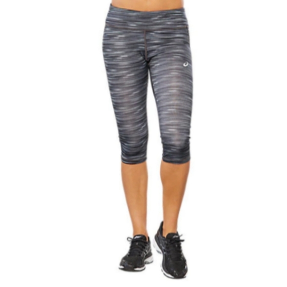 Asics Pants - Asics Sport Run Knee Graphic Print Tights